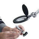 LAMPARA-LUPA A.2000 LED SOBREMESA  5,4W ZOOM CON MORDAZA