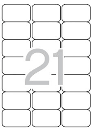 ETIQUETAS MULTI 3 04726 63.5X38.1 MM. 10