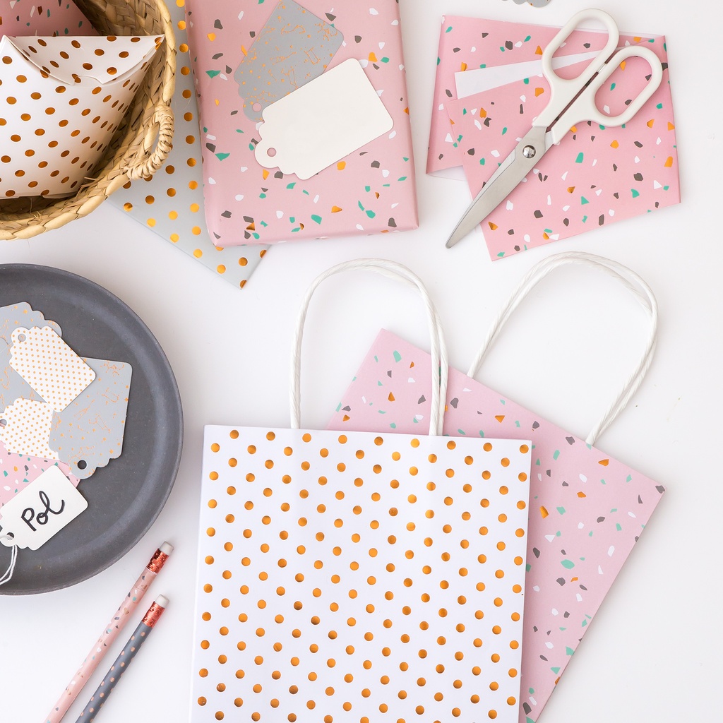 BOLSAS REGALO MR17273 ROSE GREY PACK 2 UNID.