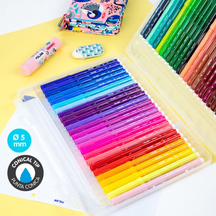 ROTULADORES MILAN 0615350  PUNTA CÓNICA BASE AGUA