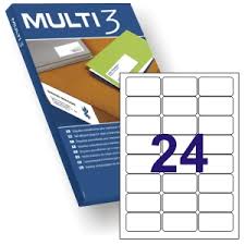 ETIQUETAS MULTI 3 10494 64X33.9 MM. 100