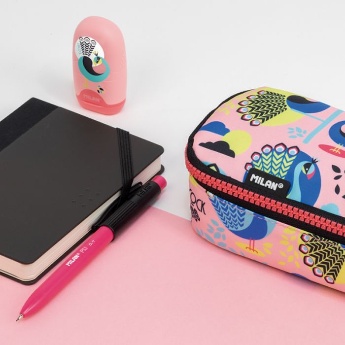 KIT MILAN 08872PCKP 4 ESTUCHES CONT PEACOCK ROSA