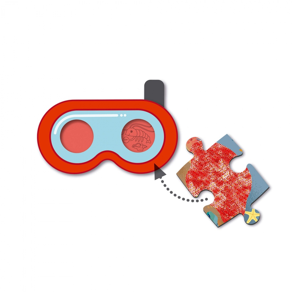 CAJA APLI KIDS 19220 PUZZLE SECRET PLATJA 60U