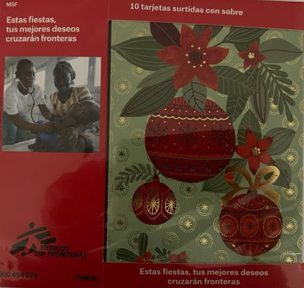 POSTALES NAVIDAD 12.816.00010.0 MEDICOS SIN FRONTERAS