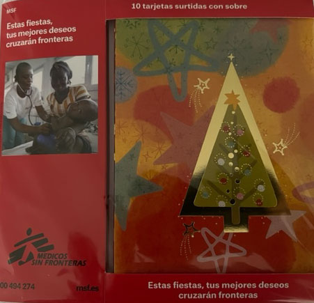 POSTALES NAVIDAD 12.816.00010.0 MEDICOS SIN FRONTERAS