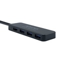 HUB AISENS A106-0399 USB 3.0 TIPO A/M-4 X TIPO A/H NEGRO 30 CM.