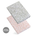 CUADERNO MR8193 A5 LISO CORTE ESTAMPADO GRIS B&W2BLACK OR WHITE