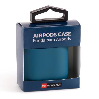 FUNDA MR13218 AIRPOD LISO AZUL2 TECH ACCESSORIES