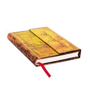 CUADERNO PAPERBLANKS PB3479-7 TAPA DURA MINI BACH, CANTATA BWV 112 RAYADO 