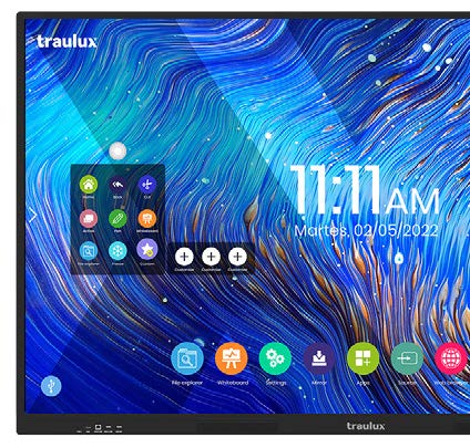 MONITOR TRAULUX TX7590 INTERACTIVO PANEL LCD-LED PREMIUM TECNOLOGIA OPTICAL BONDING 75"