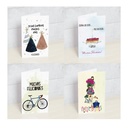 POSTALES HAPPY MOTS PK-PT-FEL FELICITACIONES MODELOS VARIADOS
