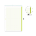 RECAMBIO MR7424 NOTEBOOK 1 A4 100h 70gr 4 TALADROS CUADRIC.5x5 VERDE