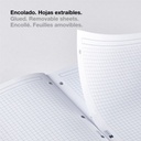 RECAMBIO MR7424 NOTEBOOK 1 A4 100h 70gr 4 TALADROS CUADRIC.5x5 VERDE