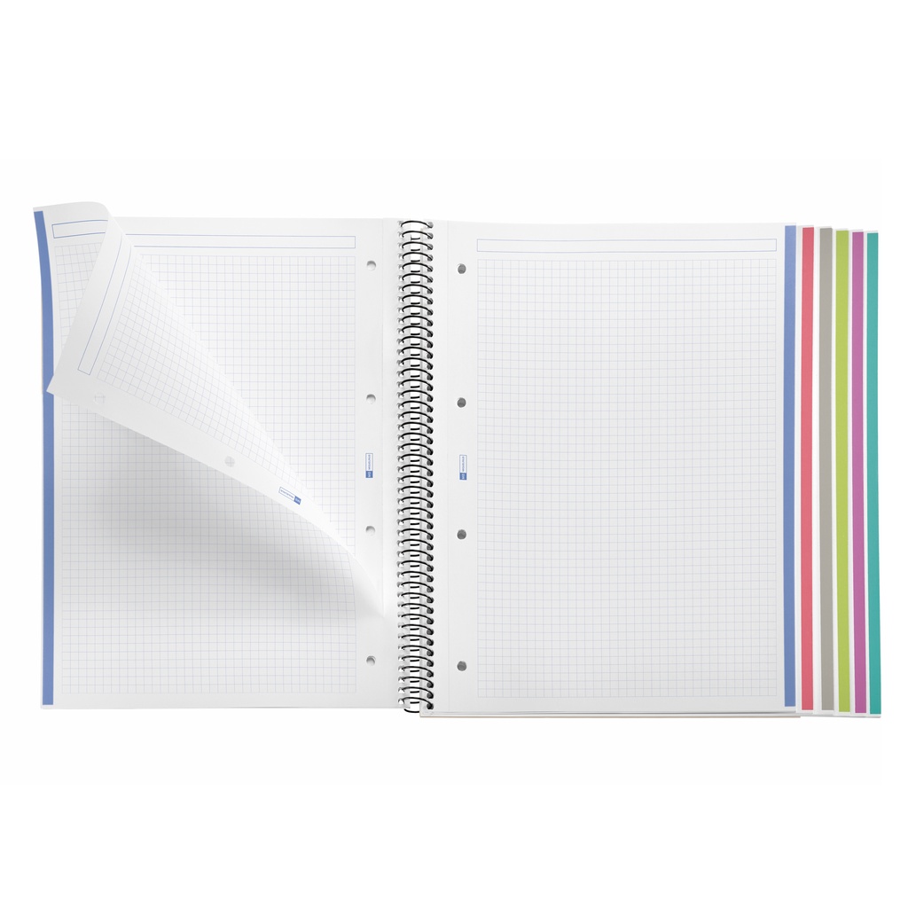 CUADERNO MR2824 NOTEBOOK 6 micro.tapa PP A4 150h CUADRIC.5x5 NEGRO