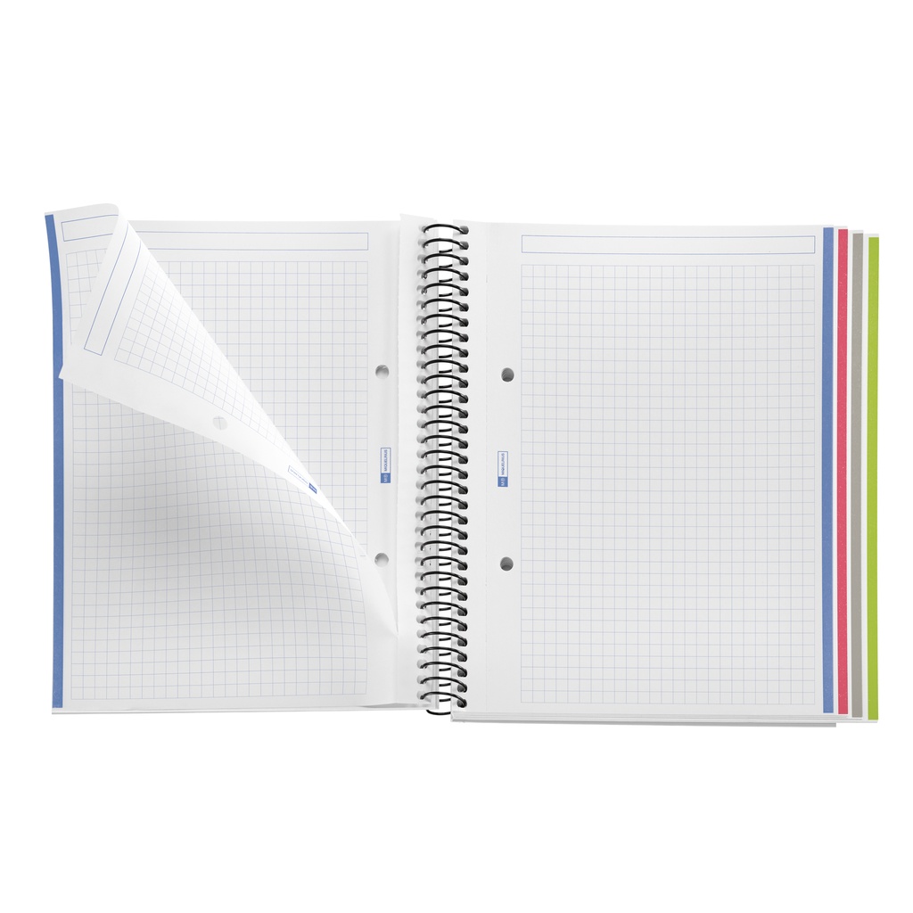 CUADERNO MR 47142 NOTEBOOK 4 micro.tapa PP A5 140h CUADRIC.5x5 BASIC NEGRO