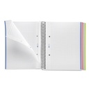 CUADERNO MR 47142 NOTEBOOK 4 micro.tapa PP A5 140h CUADRIC.5x5 BASIC NEGRO