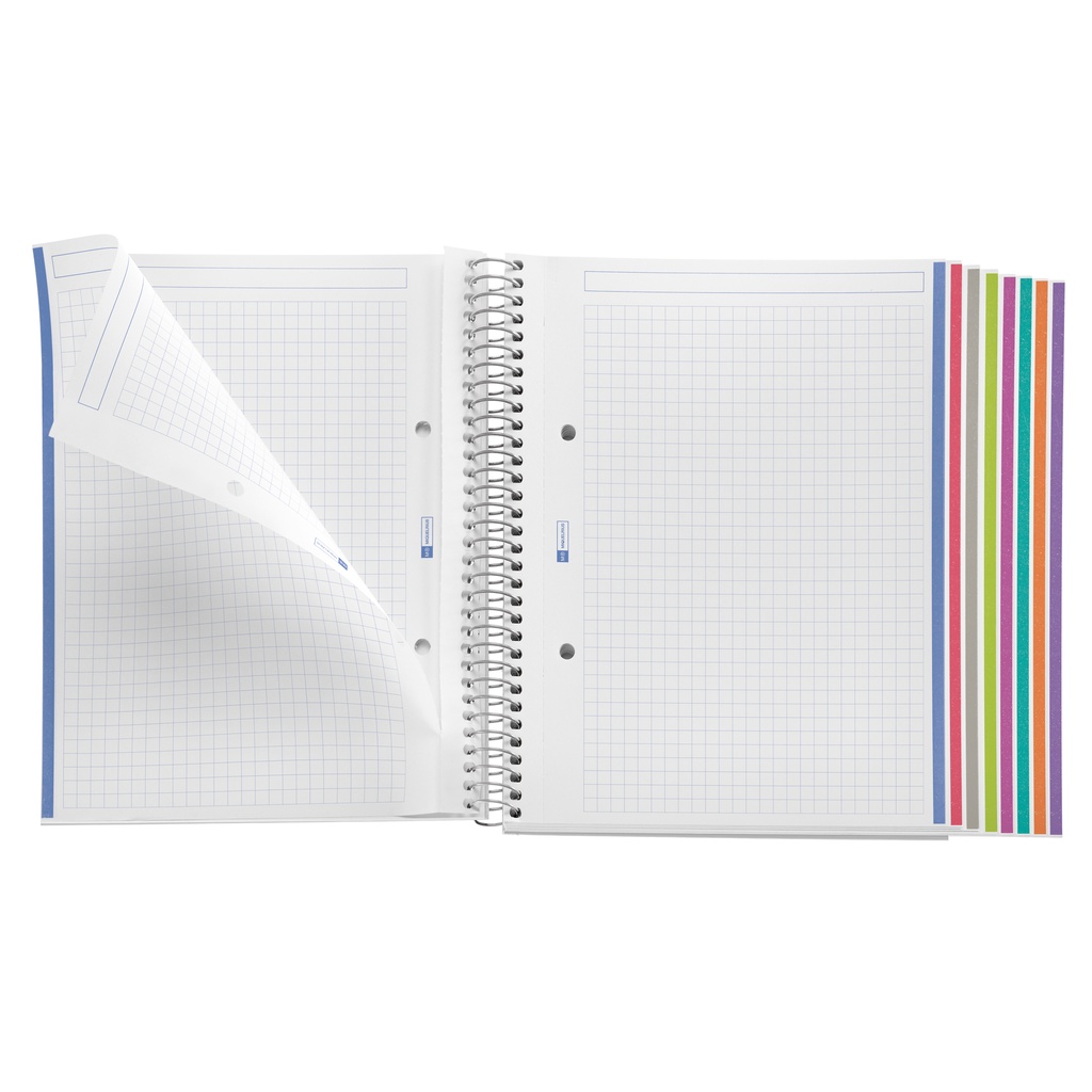 CUADERNO MR42007 NOTEBOOK 8 micro.tapa PP A5 200h 70g CUADRIC.5x5 NEGRO