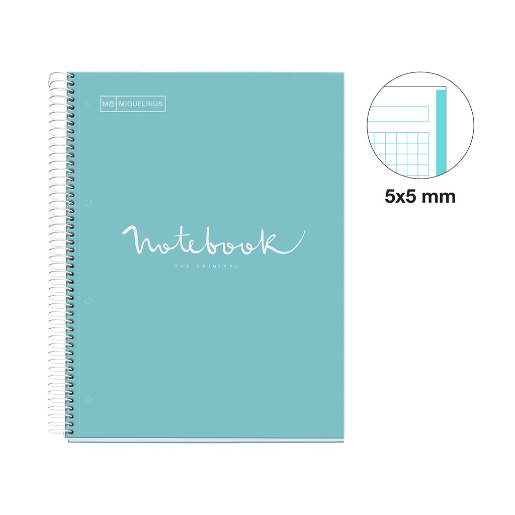 CUADERNO MR46047 NB-1 A4 80 CLA 90G EMOTIONS AZUL CIELO