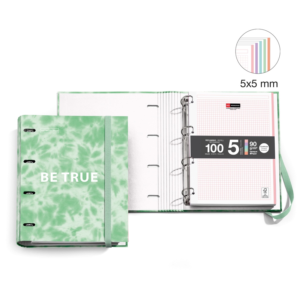 CARPEBLOC MR15026 NB 4AN 35MM TIE DYE MENTA