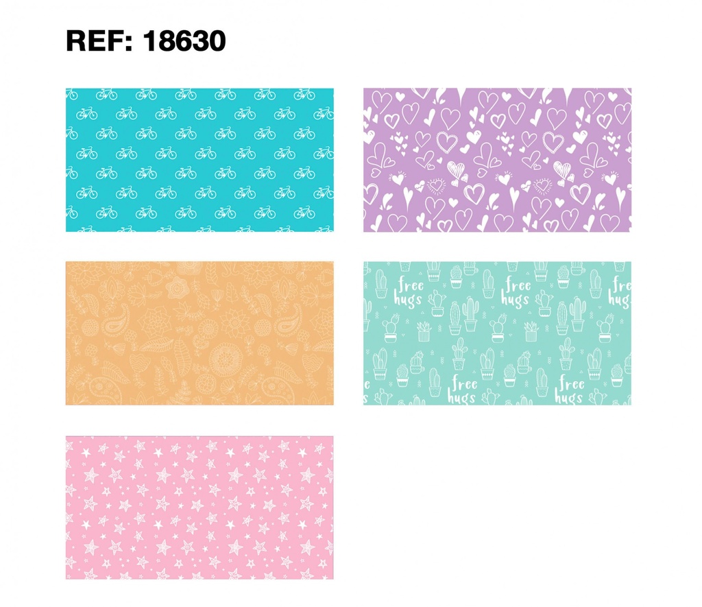 ROLLO APLI 18630 PAPEL REGALO 2x0,70 NORDIK FUN