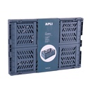PACK 1 CAJA APLI 19558 PLEGADAS Y APILABLES 43X29X16 MM. AZUL