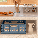 PACK 1 CAJA APLI 19558 PLEGADAS Y APILABLES 43X29X16 MM. AZUL