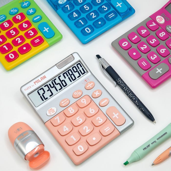 CALCULADORA MILAN 159906SL 10 DíGITOS SILVER COLORES SURTIDOS