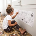 ROLLO APLI 16605 PEGA Y COLOREA 2 DISEÑOS TRASPORTES Y MUNDO CARAMELO