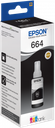 CARTUCHO EPSON  C13T664140 L555/355 NEGRO ECOTANK T6641 (4K) (70ML)