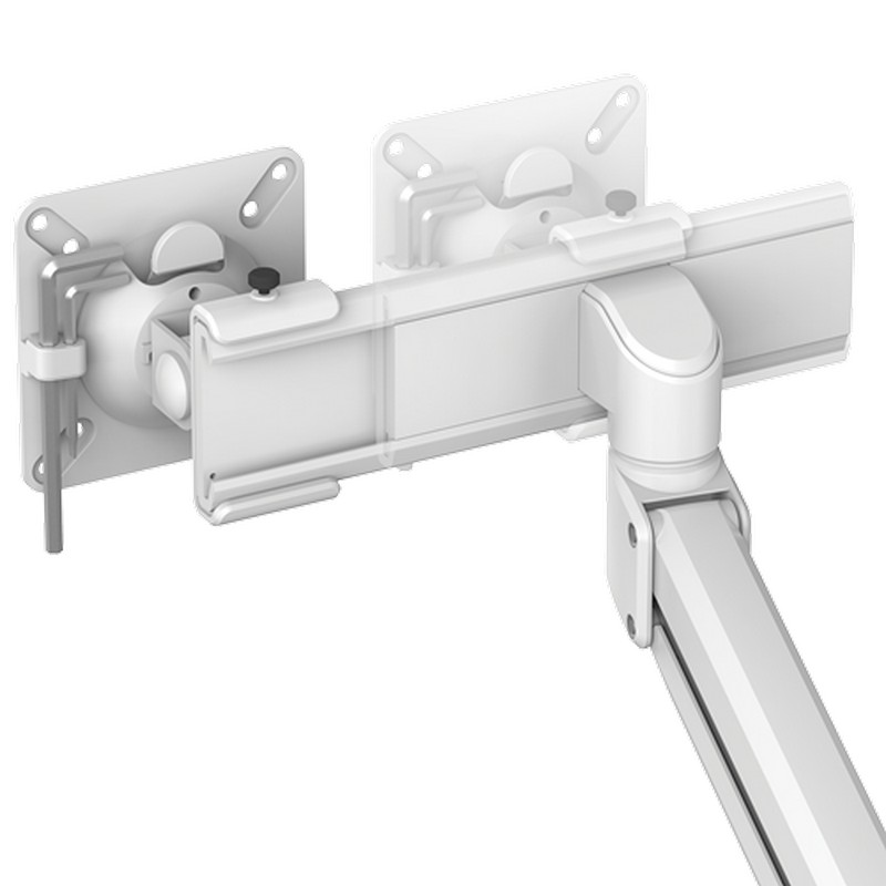 BRAZO MONITOR FELLOWES 8614701  DOBLE TALLO BLANCO