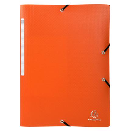 CARPETA EXACOMPTA 55840E CON GOMAS 3 SOLAPAS POLIPROPILENO OPAK  COLORES SURTIDOS