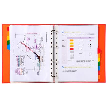 SEPARADOR EXACOMPTA 4312E CARTULINA  BL+PEST COLOR A4+ 12P