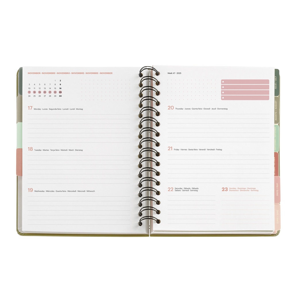 AGENDA MR34197 PLUS W-O S/V TULIPANES JNIELSEN25