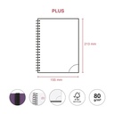 AGENDA MR34462 ESPIRAL PLUS S/V-CAT RECY.PURPURA 25