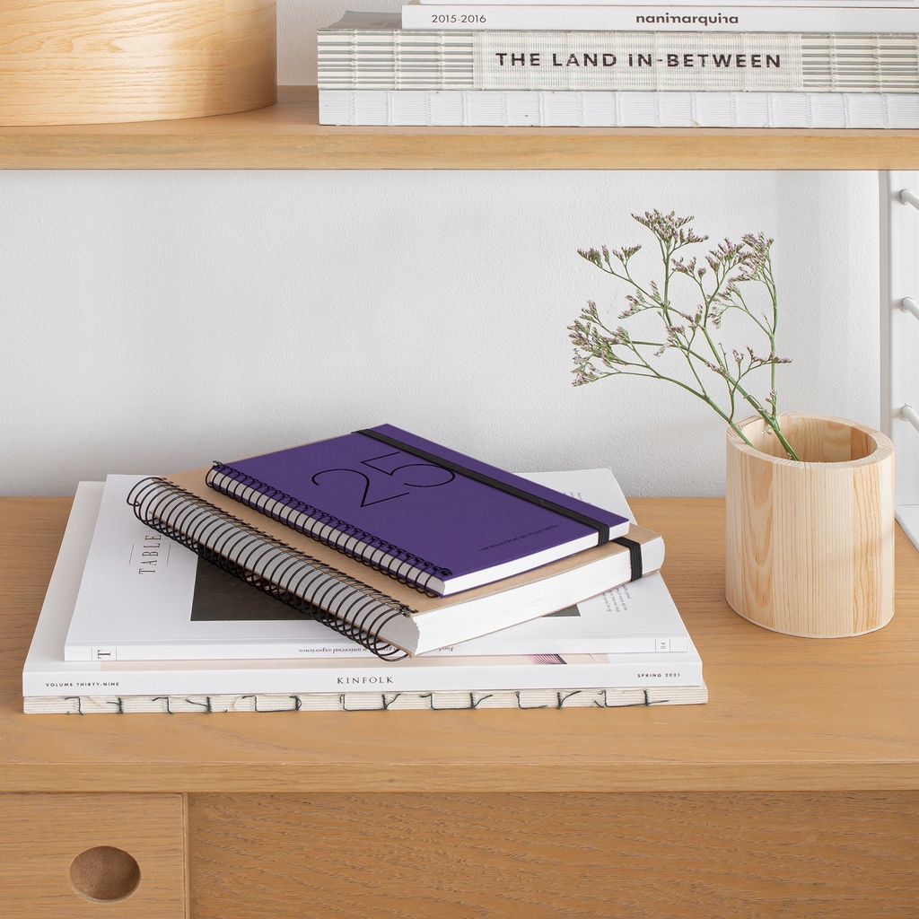 AGENDA MR34462 ESPIRAL PLUS S/V-CAT RECY.PURPURA 25