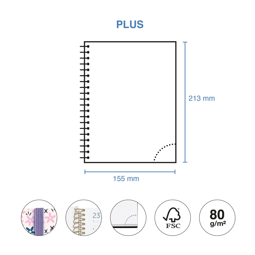 AGENDA MR34473 ESPIRAL PLUS S/V-CAT SPRING 25