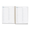 AGENDA MR34474 ESPIRAL PLUS S/V-CAT POLKA DOTS 25