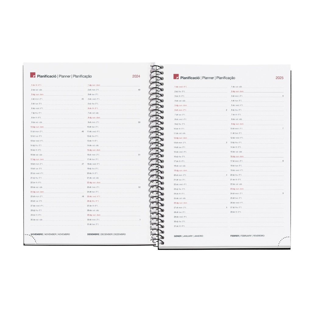 AGENDA MR34481 ESPIRAL PLUS S/VV-CAT CITY GRIS 25