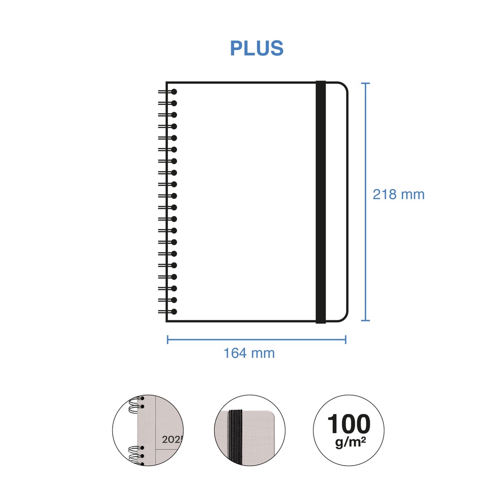 AGENDA MR34789  PLUS W-O D/P GRIS BASICS 25
