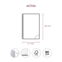 AGENDA MR38820 ESPIRAL ACTIVA S/V-CAT PP CITY NEGRO25