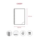 AGENDA MR39437 ESPIRAL CADDY D/P-CAT PP CITY ROJO 25