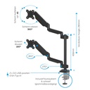 BRAZO 8043401 PARA MONITOR DOBLE EN VERTICAL PLATINUM SERIES™