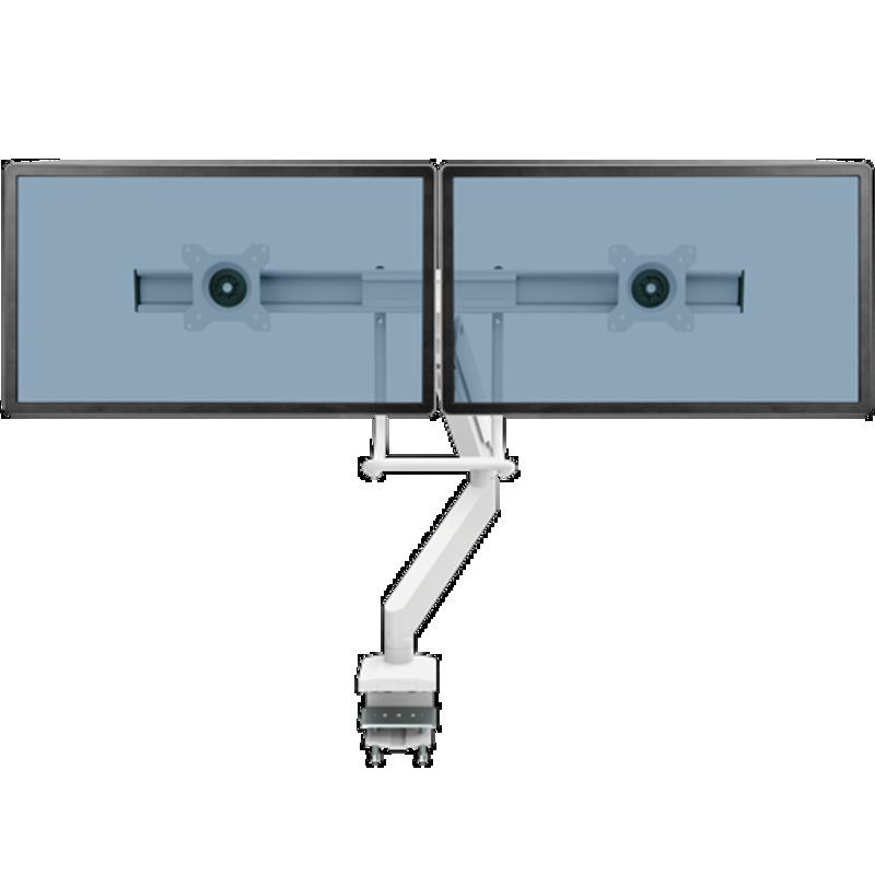 BRAZO FELLOWES 9909401  MONITOR DOBLE EPPA CON TRAVESAÑO BLANCO
