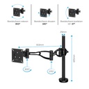 BRAZO FELLOWES 8041601 MONITOR PROFESSIONAL SERIES™ NEGRO