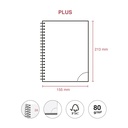 AGENDA MR34457 ESPIRALPLUS S/VV-CAT PP CITY ROJO 25 