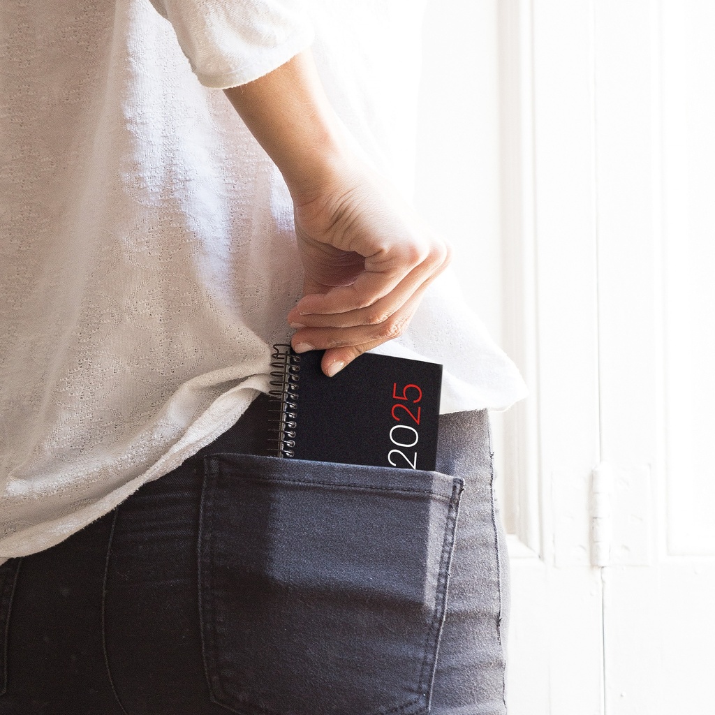 AGENDA MR39436 ESPIRALCADDY D/P-CAT PP CITY NEGRO 25