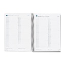 AGENDA MR34450 ESPIRALPLUS S/V-CAT CALM GRAFITO 25