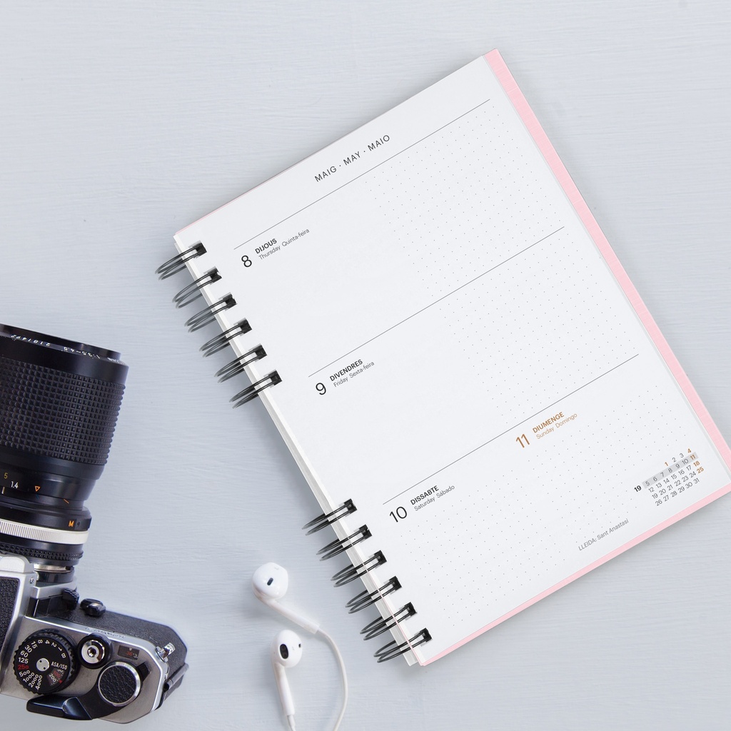 AGENDA MR34497 PLUS W-O S/V-CAT ROSA BASICS 25