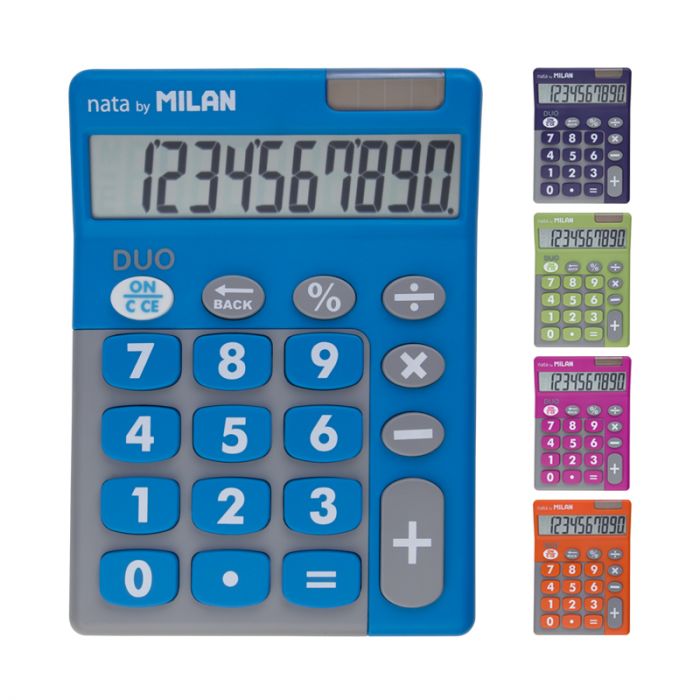 CALCULADORA MILAN 159906  10 DíGITOS DUO COLORES SURTIDOS