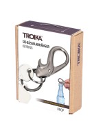 LLAVERO TROIKA KR23-08/GM  ABREBOTELLAS, GUNMETAL 2 ANILLAS PARA  ORGANIZAR LLAVES